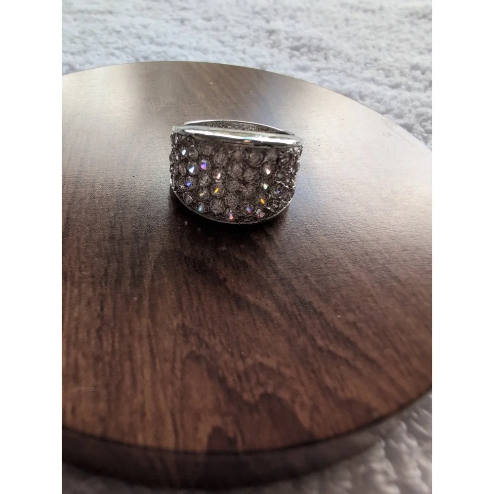 STERLING SILVER‎ Ring With CZ Stones Size 7
